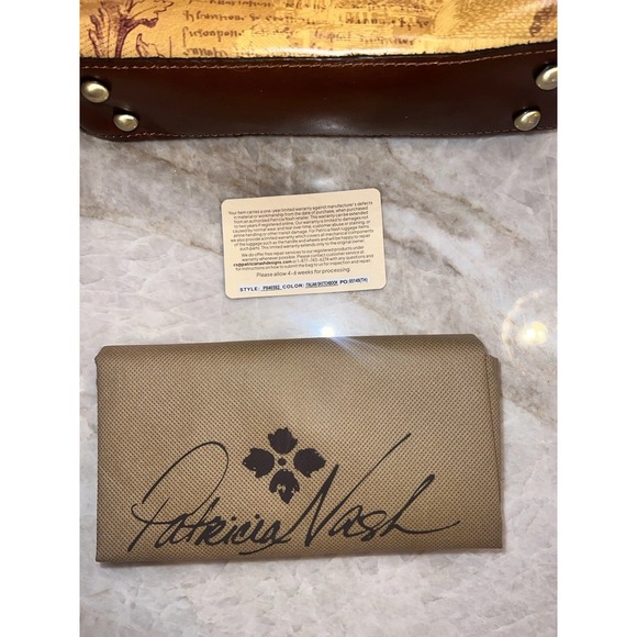 NEW Patricia Nash Carisbrooke Satchel Crossbody Purse Italia Sketchbook READ - Picture 5 of 6